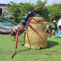 Fourmi avec nid personnalisé Big Bugs Fiberglass Ant Animatronic Insects Park
