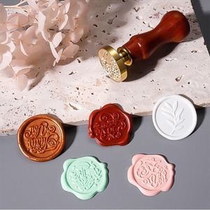 Sceau de cire métallique pour mariage, autocollant de scellage d'enveloppe avec message de bénédiction et motif de mariage - Product Image 5