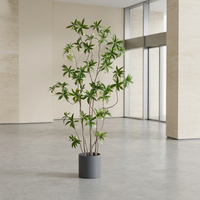 Árbol de Eucalipto Artificial, Planta Verde Artificial en Maceta, Árbol Decorativo Realista para Decoración de Interiores del Hogar