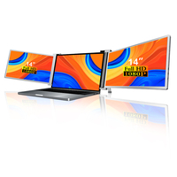 Moniteur portable 14 pouces FHD 1920x1080 IPS, extension d'écran pour ordinateur portable, double affichage USB C HDMI Plug and Play pour ordinateur portable