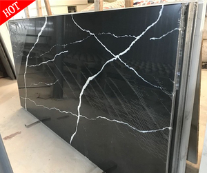 Tấm Thạch Anh Mặt Bàn Kích Thước Lớn Nhất Marquina Màu Đen 3200X1600X20 Mm Tấm Thạch Anh Việt Nam - Product Image 3