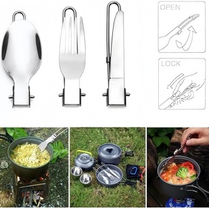 Kamp Malzemeleri 10 Parça Kamp Yemek Takımı 2-3 Kişilik Alüminyum Alaşımlı Kamp Gereçleri Katlanabilir Açık Hava Pişirme Seti - Product Image 3