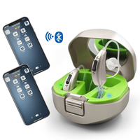 Produsen Alat Bantu Dengar Pintar Mic Bte Isi Ulang Bluetooth Digital Open Fit Tersembunyi untuk Gangguan Pendengaran
