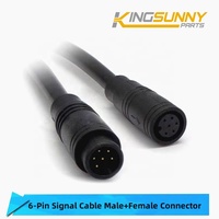 90CM M à F 2/3/4/5/6Pin connecteur de câble étanche Ebike lumière accélérateur frein affichage électrique vélo câble pièces de réparation