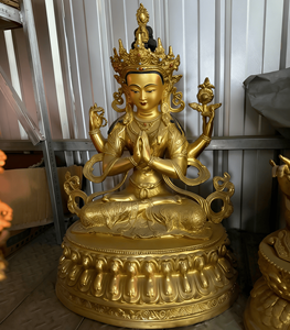 รูปปั้นพระพุทธศาสนาทิเบตขายส่ง รูปปั้นพระโพธิสัตว์อวโลกิเตศวร 4 หน้า รูปปั้นทางศาสนาสำหรับวัด - Product Image 3