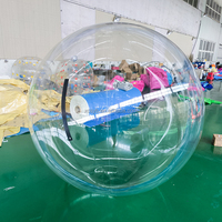 Haute qualité personnalisé gonflable Transparent PVC Transparent gonflable bulle balle Zorb balle Sports nautiques jouet