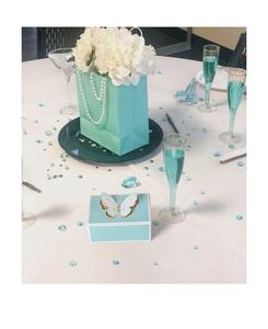 Boîte à bonbons pliable 3D en forme de papillon, vert menthe, en carton, cadeau carré, réutilisable, pour mariage, fête, décoration, <span class=keywords><strong>chocolat</strong></span>, vide - Product Image 2