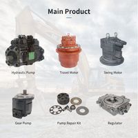 Kit de Reparación de Bomba Hidráulica para Excavadora Kubota KX36 KX040 KX41-2 KX61-3 KX080-3 KX91-3 KX121-2 KX121-3 KX155 KX161-3, Piezas de Bomba