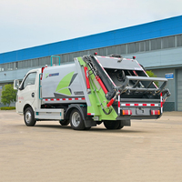 Ventes directes d'usine Municipal Industrial 3 4 CBM Déchets Petit camion compacteur à ordures électrique