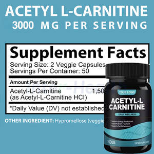 ยาลดความอ้วน3000มก. ยาแคปซูลอะซิทิลแอลคาร์นิทีนสำหรับเผาผลาญไขมัน60แคปซูล - Product Image 5