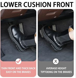 Coussin de siège de voiture en mousse à mémoire de forme douce et dense, rafraîchissant, pour conducteur, design en forme de U, amovible, lavable, 100% polyester, support pour les jambes - Product Image 5
