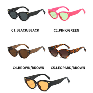 Wholesale OEM Brand Unisex Cat-Eye Sunglasses UV400 Protection Metal+PC Frame <strong>Light</strong> Weight Comfortable <strong>New</strong> Leopard Head <strong>Street</strong> - Product Image 2
