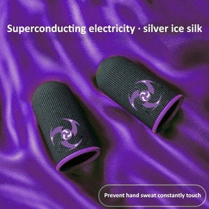 Fundas para Dedos de Juego de Fibra Plateada Diseñadas Específicamente para Deportes Electrónicos, Absorben el Sudor y Evitan Toques Accidentales. - Product Image 3