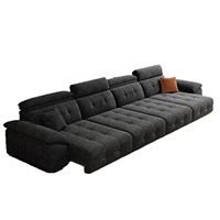 Vente directe d'usine, canapé électrique intelligent Lawrence fabriqué en Chine, canapé-lit en tissu chenille de luxe léger multifonction, acier au carbone