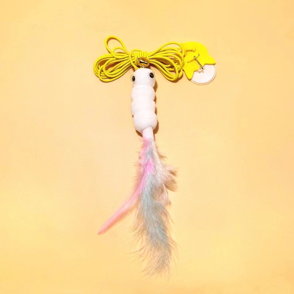 Plumes colorées, chenille