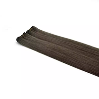Extensions de trame de cheveux humains Remy, Double cuticule de luxe 12a ombré faites Machine