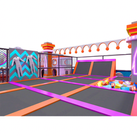 Aoleao Parque Infantil Interior Personalizado con Laberinto, Piscina de Pelotas, Tobogán, Trampolín para Niños, 500 kg, Juego Suave, Certificado CE TUV