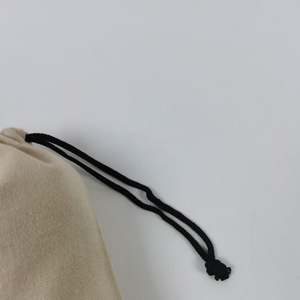 Bolsa con cordón con logotipo impreso personalizado Bolsa de almacenamiento con cordón pequeño Bolsa de regalo con cordón de lona natural - Product Image 3