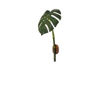 Lampe murale solaire LED étanche IP65 en forme de Monstera Deliciosa simulée pour villas, cours, couloirs, entrées, jardins, terrasses