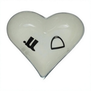 Tazón de esmalte blanco, cuenco de corazón artesanal, precio barato, servir frutas de Metal, dulces, cuencos de galletas, accesorios de decoración del hogar - Product Image 1