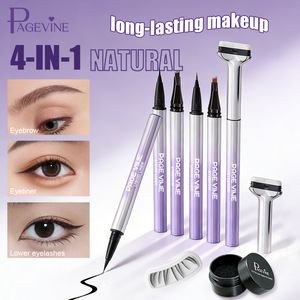 Crayon à sourcils 3-en-1 haute qualité, <span class=keywords><strong>waterproof</strong></span>, longue tenue 12h, végétalien, anti-bavures, résistant à la transpiration pour les <span class=keywords><strong>yeux</strong></span> et les cils inférieurs - Product Image 2