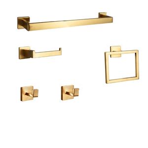 Porte-serviettes en papier en acier inoxydable 304 robuste et durable nouveau style mural sans poinçon cinq pièces pour la cuisine et la salle de bain - Product Image 1