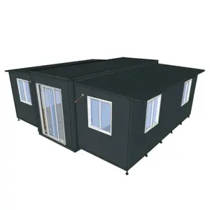 Prefab House 3 Quartos Mobile Container Casa 20FT Luxo Folding Expansível Container Casa