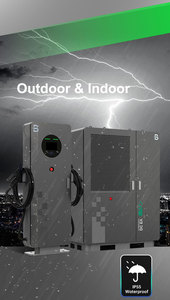 Beny-Chargeur rapide Ip55 monté au sol avec refroidissement à air forcé Type fendu 360kw-600kw multi-pistolet Dc Fast Ev avec application RFID - Product Image 4