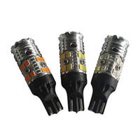 T15/912/921/W16W LED voiture ampoule 16W 1200LM haute luminosité 16SMD blanc ambre rouge Super CANBUS pour feu de recul