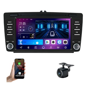 Pour Jmance 8 pouces 2 + 32GB 2 + 64GB BT5.4 Carplay Android Auto stéréo 2 Din pour lecteur DVD GPS pour <span class=keywords><strong>Skoda</strong></span> Octavia/Yeti filaire - Product Image 1