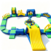 Parc aquatique gonflable pour des jeux stimulants