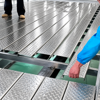 Plancher en acier |   Plateforme de construction galvanisée 200*40mm |   Système de sol emboîtable non en béton pour maison modulaire