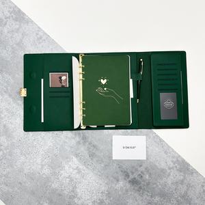 Cuaderno de Hojas Sueltas con Forro, Tapa Dura A5, Anillas de Cuero PU, Diario con Cierre Magnético para Mujeres y Hombres, Suministro de Fábrica - Product Image 4