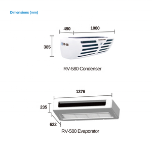 RV-580 thermoking הובלה בקירור משאית מקורר מכונת חצץ יחידה 24v 12v תרמו מלך יחידה למכירה - Product Image 3