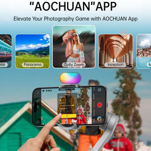 AOCHUAN Stabiles Aufnahme-RGB-Videoleuchte Multi-Geräte-Stabilisator Smart <span class=keywords><strong>XPro</strong></span> <span class=keywords><strong>3</strong></span>-Achsen Smartphone Gimbal-Stabilisator - Product Image 6