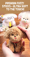 Kit d'activités créatives pour enfants : Chien en chenille à fabriquer soi-même