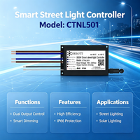 Controlador de Alumbrado Público Inteligente CTNL501 SWIOTT CTNL501 PLC LoRaMesh con Comunicación Dual IP66 y Control de Intensidad LED
