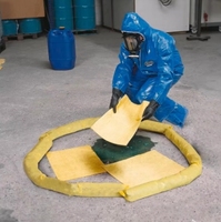 Chaussette absorbante chimique dangereuse de 1,2 kg, matériau non réactif, pour la prévention des déversements dangereux en usine, OEM/ODM, transport et entrepôt