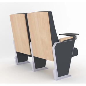 Sillas de Auditorio para Recolección de Imágenes, Sillas Metálicas en Fila con Pasamanos para Uso en Teatro y Conferencias - Product Image 2