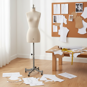 Manichino da <span class=keywords><strong>Sartoria</strong></span> Femminile di Alta Qualità in PU Beige, Modello <span class=keywords><strong>Professionale</strong></span> per <span class=keywords><strong>Sartoria</strong></span> e Modelleria - Product Image 1