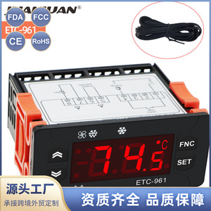 ตัวควบคุมอุณหภูมิ JUANJUAN ETC-961 220V จอแสดงผลดิจิตอลในตัว สำหรับระบบทำความเย็นและควบคุมห้องเย็น - Product Image 2