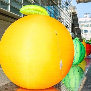 Figurine de fruit gonflable géante de 3 m en forme d'orange surdimensionnée pour exposition agricole/promotion de marque/festival - Product Image 2
