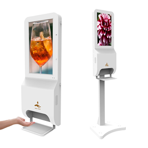 Sanitizer'<span class=keywords><strong>s</strong></span> hands advertising player kiosk thermometer lcd digital signage with sanitizer <span class=keywords><strong>s</strong></span> hands free - Product Image 1