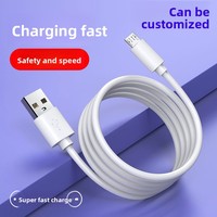 Câble Micro-USB Écologique à Charge Rapide 2A pour Android, Conducteur en Cuivre Pur, Alliage d'Aluminium, Compatible Téléphone Mobile