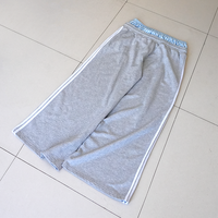 Pantalon de Jogging Évasé Décontracté à Jambes Larges, Coupe Ample et Surdimensionnée, Double Taille Personnalisable