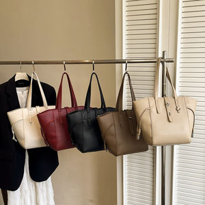 New retro style large capacity women's commuting tote bag, fashionable bucket bag - Product Image 1
