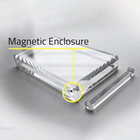 Étui magnétique en acrylique pour carte gradée PS-AD avec couvercle magnétique, protection UV, étui de présentation pour cartes CGC