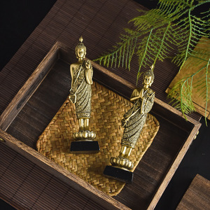 Adornos de <span class=keywords><strong>Buda</strong></span> chino resina antigua Mini estatua de <span class=keywords><strong>Buda</strong></span> porche creativo Zen decoración del hogar - Product Image 3
