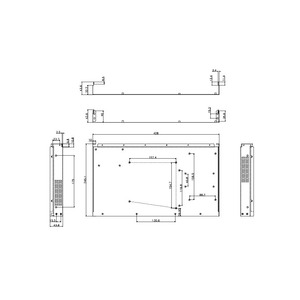Tùy chỉnh điện tử 1U Rack mount máy chủ trường hợp Chassis tản nhiệt trang trí Bảng điều chỉnh sơn tĩnh điện Tấm vỏ kim loại - Product Image 4
