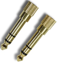 Adaptador de audio estéreo macho a hembra de 6,35 MM de 3,5 MM, conector convertidor de auriculares para ordenador portátil y teléfono móvil